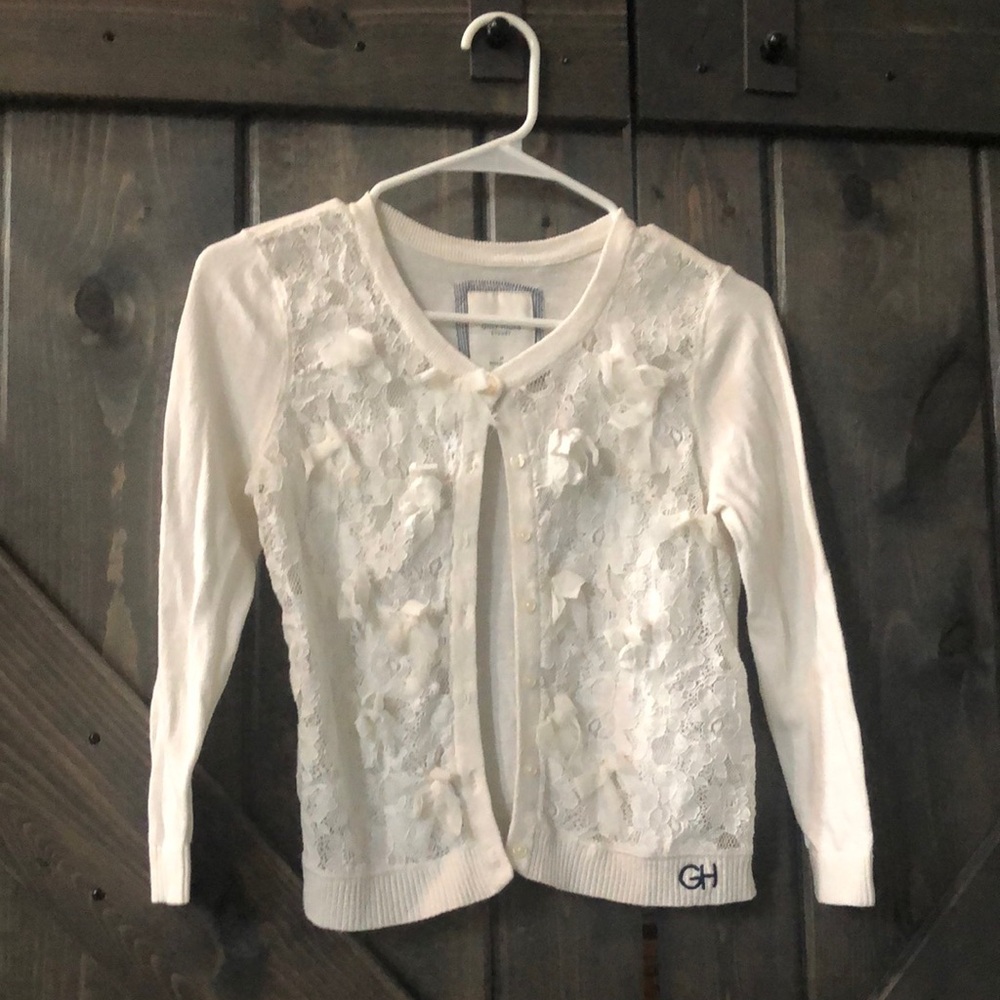 Gilly Hicks Girls White Sweater Size M